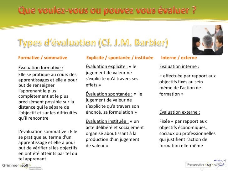 Evaluation De La Qualité De La Formation Partie1