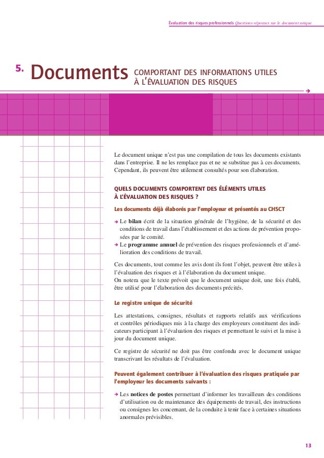Evaluation Des Risques Professionnels - 