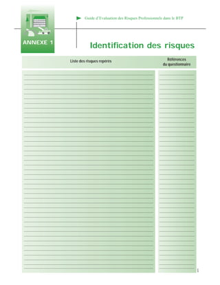 4870
Liste des risques repérés Références
du questionnaire
............................................................................................................................................................................ ...............................................
............................................................................................................................................................................ ...............................................
............................................................................................................................................................................ ...............................................
............................................................................................................................................................................ ...............................................
............................................................................................................................................................................ ...............................................
............................................................................................................................................................................ ...............................................
............................................................................................................................................................................ ...............................................
............................................................................................................................................................................ ...............................................
............................................................................................................................................................................ ...............................................
............................................................................................................................................................................ ...............................................
............................................................................................................................................................................ ...............................................
............................................................................................................................................................................ ...............................................
............................................................................................................................................................................ ...............................................
............................................................................................................................................................................ ...............................................
............................................................................................................................................................................ ...............................................
............................................................................................................................................................................ ...............................................
............................................................................................................................................................................ ...............................................
............................................................................................................................................................................ ...............................................
............................................................................................................................................................................ ...............................................
............................................................................................................................................................................ ...............................................
............................................................................................................................................................................ ...............................................
............................................................................................................................................................................ ...............................................
............................................................................................................................................................................ ...............................................
............................................................................................................................................................................ ...............................................
............................................................................................................................................................................ ...............................................
............................................................................................................................................................................ ...............................................
............................................................................................................................................................................ ...............................................
............................................................................................................................................................................ ...............................................
............................................................................................................................................................................ ...............................................
............................................................................................................................................................................ ...............................................
............................................................................................................................................................................ ...............................................
............................................................................................................................................................................ ...............................................
............................................................................................................................................................................ ...............................................
............................................................................................................................................................................ ...............................................
............................................................................................................................................................................ ...............................................
............................................................................................................................................................................ ...............................................
............................................................................................................................................................................ ...............................................
............................................................................................................................................................................ ...............................................
............................................................................................................................................................................ ...............................................
............................................................................................................................................................................ ...............................................
............................................................................................................................................................................ ...............................................
............................................................................................................................................................................ ...............................................
Identification des risques
Guide d’Evaluation des Risques Professionnels dans le BTP
ANNEXE 1
 