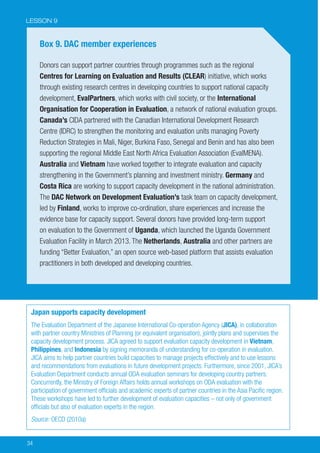 Evaluation Development Activities - 12 Lessons from the OECD DAC | PDF