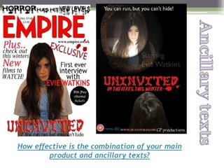 How effective is the combination of your main
        product and ancillary texts?
 