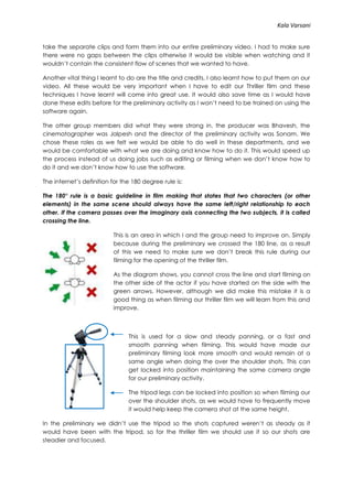 Evaluation preliminary - Kala Varsani