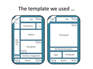 The template we used …
 