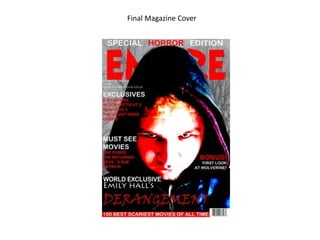Final Magazine Cover
 