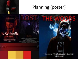 Planning (poster)
THE WOODS
Shepherd Films Production, Starring
Will French
 