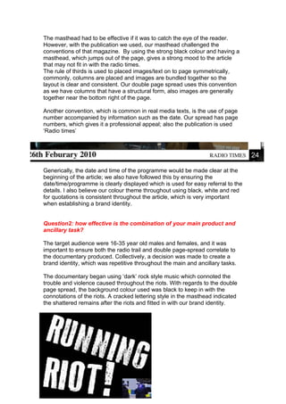 Evaluation for media