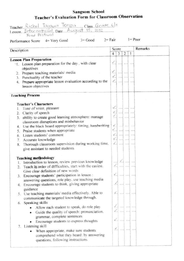 Evaluation visual data 7