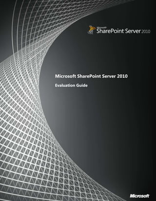 3453130346075<br />00<br />Microsoft SharePoint Server 2010<br />Evaluation Guide<br />55594255159375<br />Copyright<br />This is a preliminary document and may be changed substantially prior to final commercial release of the software described herein.<br />The information contained in this document represents the current view of Microsoft Corporation on the issues discussed as of the date of publication. Because Microsoft must respond to changing market conditions, it should not be interpreted to be a commitment on the part of Microsoft, and Microsoft cannot guarantee the accuracy of any information presented after the date of publication.<br />This white paper is for informational purposes only. MICROSOFT MAKES NO WARRANTIES, EXPRESS, IMPLIED, OR STATUTORY, AS TO THE INFORMATION IN THIS DOCUMENT.<br />Complying with all applicable copyright laws is the responsibility of the user. Without limiting the rights under copyright, no part of this document may be reproduced, stored in, or introduced into a retrieval system, or transmitted in any form or by any means (electronic, mechanical, photocopying, recording, or otherwise), or for any purpose, without the express written permission of Microsoft Corporation. <br />Microsoft may have patents, patent applications, trademarks, copyrights, or other intellectual property rights covering subject matter in this document. Except as expressly provided in any written license agreement from Microsoft, the furnishing of this document does not give you any license to these patents, trademarks, copyrights, or other intellectual property.<br />Unless otherwise noted, the example companies, organizations, products, domain names, e-mail addresses, logos, people, places, and events depicted herein are fictitious, and no association with any real company, organization, product, domain name, e-mail address, logo, person, place, or event is intended or should be inferred.<br />© 2009 Microsoft Corporation. All rights reserved.<br />Microsoft, Access, Active Directory, InfoPath, Internet Explorer, MS-DOS, Outlook, PowerPoint, SharePoint, Visual Studio, Windows, Windows PowerShell, and Windows Server are trademarks of the Microsoft group of companies.<br />All other trademarks are property of their respective owners.<br />Contents TOC  quot;
1-3quot;
    <br />Abstract PAGEREF _Toc243311405  1<br />Introduction PAGEREF _Toc243311406  1<br />Summary of What’s New PAGEREF _Toc243311407  3<br />Governance PAGEREF _Toc243311408  4<br />High Availability PAGEREF _Toc243311409  4<br />Deployment and Upgrade PAGEREF _Toc243311410  4<br />System Requirements PAGEREF _Toc243311411  4<br />Installation PAGEREF _Toc243311412  5<br />Upgrade from Office SharePoint Server 2007 PAGEREF _Toc243311413  6<br />Preparing for Upgrade PAGEREF _Toc243311414  6<br />Upgrade Methods PAGEREF _Toc243311415  7<br />Downtime Mitigation PAGEREF _Toc243311416  8<br />Visual Upgrade PAGEREF _Toc243311417  8<br />Upgrade Logging PAGEREF _Toc243311418  9<br />Upgrade Scenario PAGEREF _Toc243311419  9<br />Patch Management Improvements PAGEREF _Toc243311420  11<br />SharePoint Central Administration Web Site PAGEREF _Toc243311421  12<br />Service Applications PAGEREF _Toc243311422  15<br />Search PAGEREF _Toc243311423  17<br />Search Service PAGEREF _Toc243311424  18<br />Search Architecture PAGEREF _Toc243311425  18<br />Crawling Architecture PAGEREF _Toc243311426  18<br />Improving Search Performance PAGEREF _Toc243311427  20<br />FAST Search for SharePoint PAGEREF _Toc243311428  20<br />Business Connectivity Services PAGEREF _Toc243311429  21<br />Business Data Connectivity Service Application and Model PAGEREF _Toc243311430  21<br />External Content Types PAGEREF _Toc243311431  22<br />SharePoint Server and Office Integration PAGEREF _Toc243311432  22<br />Managed Metadata Service PAGEREF _Toc243311433  23<br />Managed Metadata Service Application PAGEREF _Toc243311434  23<br />Managed Metadata Service Connection PAGEREF _Toc243311435  24<br />Example Scenario PAGEREF _Toc243311436  25<br />Claims-based Authentication PAGEREF _Toc243311437  25<br />Service Applications Conclusion PAGEREF _Toc243311438  26<br />Health and Monitoring PAGEREF _Toc243311439  26<br />Diagnostics PAGEREF _Toc243311440  28<br />Reliability and Monitoring PAGEREF _Toc243311441  30<br />Remote BLOB Storage PAGEREF _Toc243311442  31<br />Performance Controls PAGEREF _Toc243311443  31<br />Throttling PAGEREF _Toc243311444  31<br />Controlling Large List Activities PAGEREF _Toc243311445  32<br />Windows PowerShell Administration PAGEREF _Toc243311446  34<br />Cmdlets PAGEREF _Toc243311447  34<br />Scenario: Provisioning of Managed Accounts PAGEREF _Toc243311448  37<br />Windows PowerShell Out-Performing Stsadm Scenario PAGEREF _Toc243311449  38<br />Managed Accounts PAGEREF _Toc243311450  39<br />Backup and Restore PAGEREF _Toc243311451  40<br />Central Administration vs. Windows PowerShell PAGEREF _Toc243311452  40<br />Granular Backup and Restore PAGEREF _Toc243311453  41<br />Back Up a Site Collection PAGEREF _Toc243311454  41<br />Export a Site or List PAGEREF _Toc243311455  42<br />Recover Data from an Unattached Content Database PAGEREF _Toc243311456  43<br />Scenario: Using Windows PowerShell to Script Backing Up All Site Collections Individually PAGEREF _Toc243311457  45<br />Farm Backup and Restore PAGEREF _Toc243311458  45<br />Read-Only Databases PAGEREF _Toc243311459  45<br />SQL Mirroring PAGEREF _Toc243311460  46<br />SQL Snapshots PAGEREF _Toc243311461  47<br />Search and Index Backup and Restore PAGEREF _Toc243311462  47<br />Multi-tenancy and Hosting PAGEREF _Toc243311463  47<br />Site Subscriptions PAGEREF _Toc243311464  47<br />Administration PAGEREF _Toc243311465  48<br />Branding PAGEREF _Toc243311466  49<br />Themes PAGEREF _Toc243311467  49<br />SharePoint Designer PAGEREF _Toc243311468  50<br />Master Pages PAGEREF _Toc243311469  51<br />Silverlight PAGEREF _Toc243311470  52<br />Conclusion PAGEREF _Toc243311471  52<br />Abstract<br />This evaluation guide is designed to give the IT pro an introduction and overview of the features in Microsoft® SharePoint® Server 2010 Beta that are most pertinent to installing, managing, and configuring the SharePoint farm. It begins with a brief introduction and a summary of what’s new, followed by a more in-depth discussion of the most relevant features.<br />The ultimate goal of this guide is to provide the IT pro with the understanding necessary for installing and evaluating SharePoint Server 2010. This guide is intended for the Windows Server® administrator, Office SharePoint Server 2007 administrator, Web server administrator, or any IT pro involved in server administration. <br />This evaluation guide is subject to change. For the latest information about SharePoint Server 2010, go to http://www.microsoft.com/sharepoint. <br />Introduction<br />Welcome to the IT pro's Microsoft® SharePoint® Server 2010 Evaluation Guide. The goal of this guide is to help you gain sufficient knowledge and understanding to evaluate this product from Microsoft.<br />SharePoint Server 2010 is the business collaboration platform for the enterprise and the Web. The platform empowers people and enables them to connect through an integrated set of rich features. This common collaboration environment provides a unified infrastructure, which helps organizations cut costs while allowing them to rapidly respond to business needs. SharePoint Server 2010 can be deployed onsite (also called on-premises) or as hosted services, and can be deployed by using virtualization technology or live instances. Whether on-premises or hosted, deploying SharePoint Server requires the IT pro to be heavily involved. Microsoft SharePoint Server 2010 includes a large number of improvements to features that the administrator is familiar with, and it also includes many new features.<br />Specifically, SharePoint Server 2010 provides the IT pro with:<br />IT pro productivity by improving the administrative experience and by giving the administrator deeper operational insight. This increase in productivity is facilitated by a new, streamlined Central Administration Web site, new capabilities to manage and monitor the SharePoint farm, and Windows PowerShell™ support, just to name a few features.<br />Scalable unified infrastructure that includes better control over server resources (for example, to improve the performance and management of large lists) and data management and protection by using high availability. We have also introduced a new scalable services architecture that allows you to effectively manage and centralize services like Search, My Sites, and Taxonomy. These service applications can be managed through Central Administration, and they can be managed and scripted by using Windows PowerShell as well. The new services architecture is extensible, so third-party companies can build services and add them to the platform.<br />Flexible deployment by providing a quick and simple installation and configuration process. The upgrade from Office SharePoint Server 2007 is smooth and predictable. We’ve also introduced functionality that allows you to manage how your users use SharePoint. For example, you can now safely allow site administrators to upload custom user code by using Sandboxed Solutions. You also have more governance control: If you want to maintain a centralized SharePoint deployment versus a more decentralized approach, you can either block those deployments through Group Policy or track them by using Active Directory® marker support.<br />SharePoint Server 2010 provides a very large number of features, and a detailed accounting of each feature is well beyond the scope of this document. This guide will describe some of the most compelling improvements and new additions to the SharePoint Server 2010 platform for IT pros. With this evaluation guide, the IT pro will be able to properly evaluate these new features and readily describe their capabilities to their colleagues, clients, and business partners.<br />Next, we will briefly discuss a summary of the new features, followed by a brief summary of how these features can be used to achieve functions such as governance and high availability. Then we will move on to the details of each of the pertinent features.<br />Summary of What’s New <br />Microsoft® SharePoint® Server 2010 includes numerous new capabilities and features only some of which are highlighted in this guide. Here is a brief summary of what’s new.<br />IT pro productivitySharePoint Best Practices AnalyzerBackup and restore configuration dataSite collection migrationContent recovery down to the site and list levelContent restore of site or listWindows PowerShell™ snap-ins and commandsScalable unified infrastructureShared service applicationsHosting and multi-tenancy architecture with site subscriptionsClaims-based authenticationProfile synchronizationHigh availability automatic failoverContent type syndicationSandbox solutionsPolicyFlexible deploymentPrerequisite installerVisual UpgradeConfiguration wizardsScriptable deploymentOn-premise or online<br />Before we begin the discussion of each of the features, let’s briefly mention how these features can be used to provide governance, a very key topic for IT pros.<br />Governance<br />Governance in Microsoft® SharePoint® Server 2010 is the set of roles, responsibilities, and processes that you put in place in an enterprise to guide the development and use of a solution based on SharePoint Server. There are several new features in SharePoint Server that help the IT pro deliver governance: metadata creation and management, shared service applications, taxonomy, multi-tenancy, sandbox solutions, content type syndication, and policy. These topics are discussed in greater detail in the guide but it is worth mentioning them now because it is important to realize how features in SharePoint Server can provide solutions. Solutions generally utilize several features together, and it is easy to overlook the solution capability when discussing features individually. Another very important solution is high availability. This is discussed in the next section.<br />High Availability<br />Several feature improvements targeted at the database level and the search service help achieve high-availability architecture. Microsoft® SharePoint® Server 2010 leverages the underlying Microsoft SQL Server™ high- availability technologies such as log shipping, snapshots, and database mirroring, and now includes automatic failover. Other features such as read-only content databases, unattached database backup and restore, and configuration database backup and restore provide much more granular control and manageability of the SharePoint farm’s data. Now it’s time to discuss some of features beginning with SharePoint deployment and upgrading from Office SharePoint Server 2007.<br />Deployment and Upgrade<br />System Requirements<br />As one would imagine, a powerful application such as this requires a server environment capable of supporting it. As such, the requirements for your infrastructure will draw upon the latest server and application technologies. To implement a Microsoft® SharePoint® Server 2010 environment, your infrastructure must leverage the following minimum requirements:<br />,[object Object]