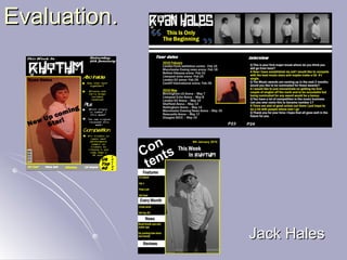 Evaluation. Jack Hales 