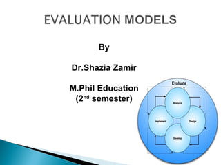 By
Dr.Shazia Zamir
M.Phil Education
(2nd
semester)
 