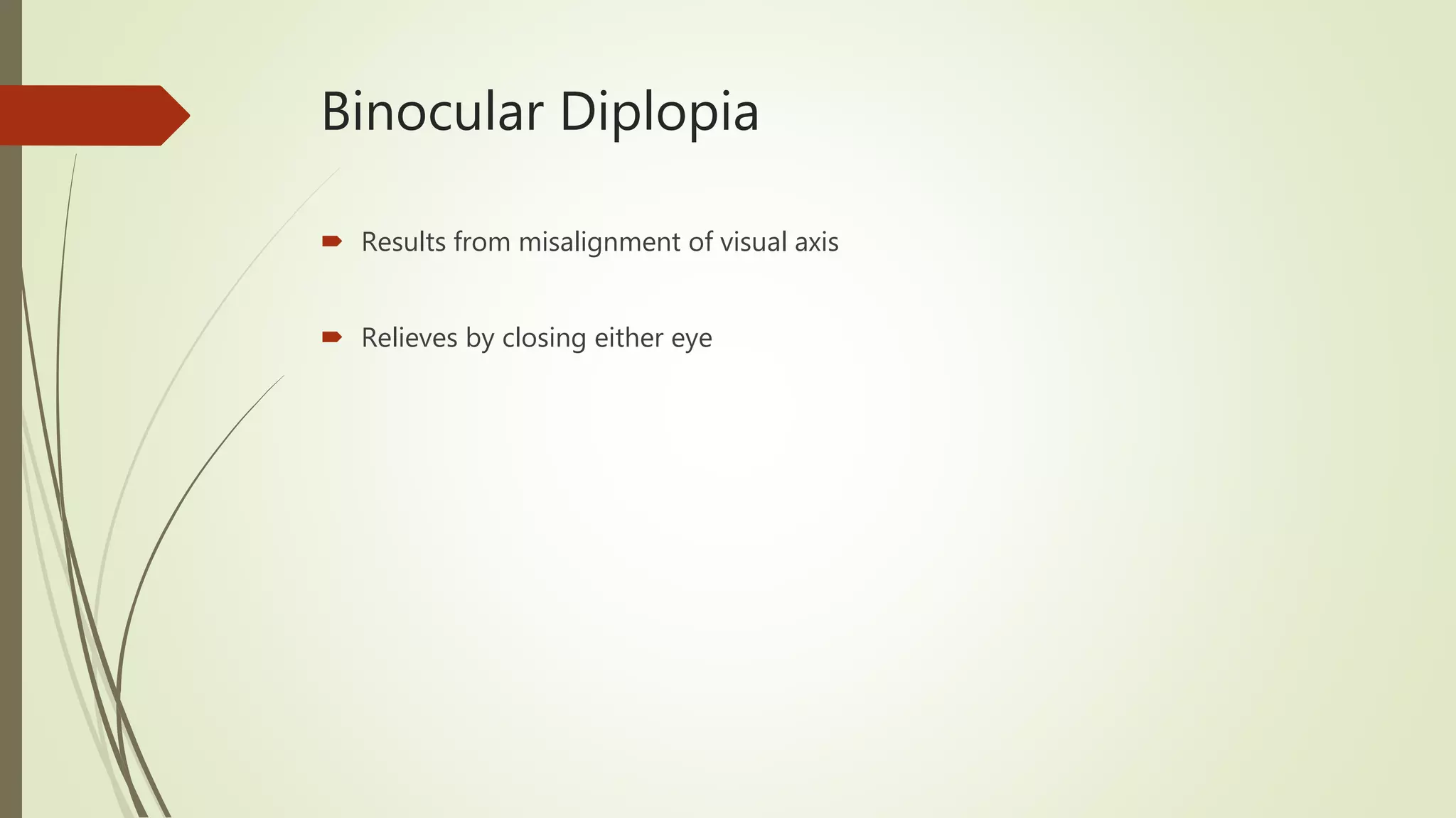 Evaluation of a patient with diplopia | PPTX