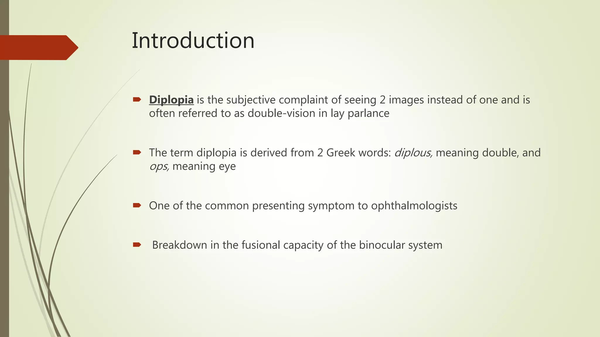 Evaluation of a patient with diplopia | PPTX