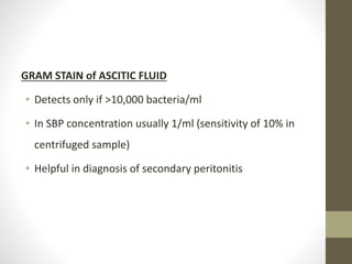 Ascites Sampling Evaluation of ascites | PPTX