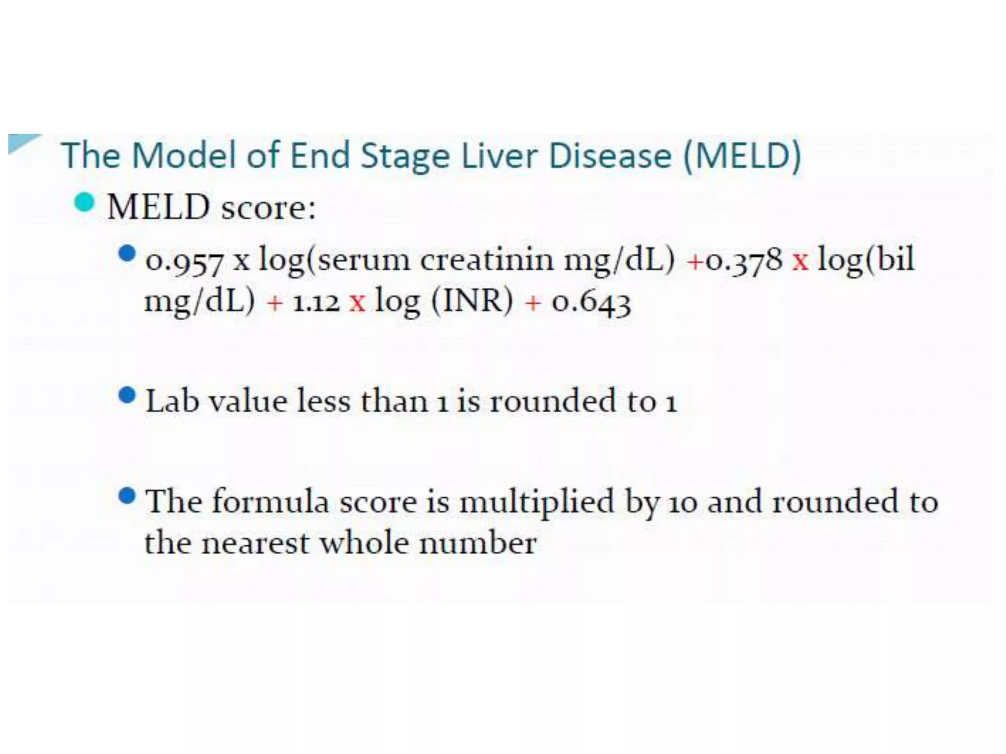 Evaluation of cirrhosis