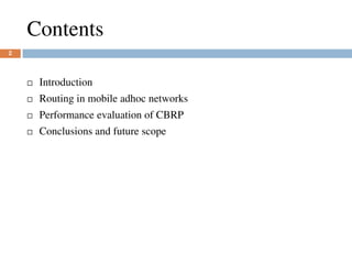 cluster based routing protocol for ad hoc networks | PDF