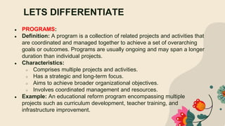 evaluation of deped proj,prog and activi | PPTX