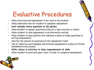 Evaluation Of Diverse Learners | PPT