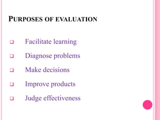 Evaluation of educational programmes in nursing course and programme ...
