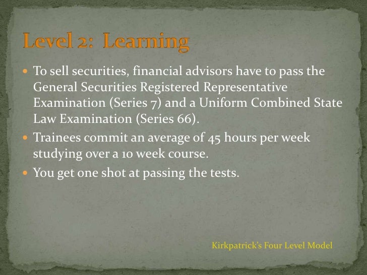 Evaluation Of Edward Jones Training Program