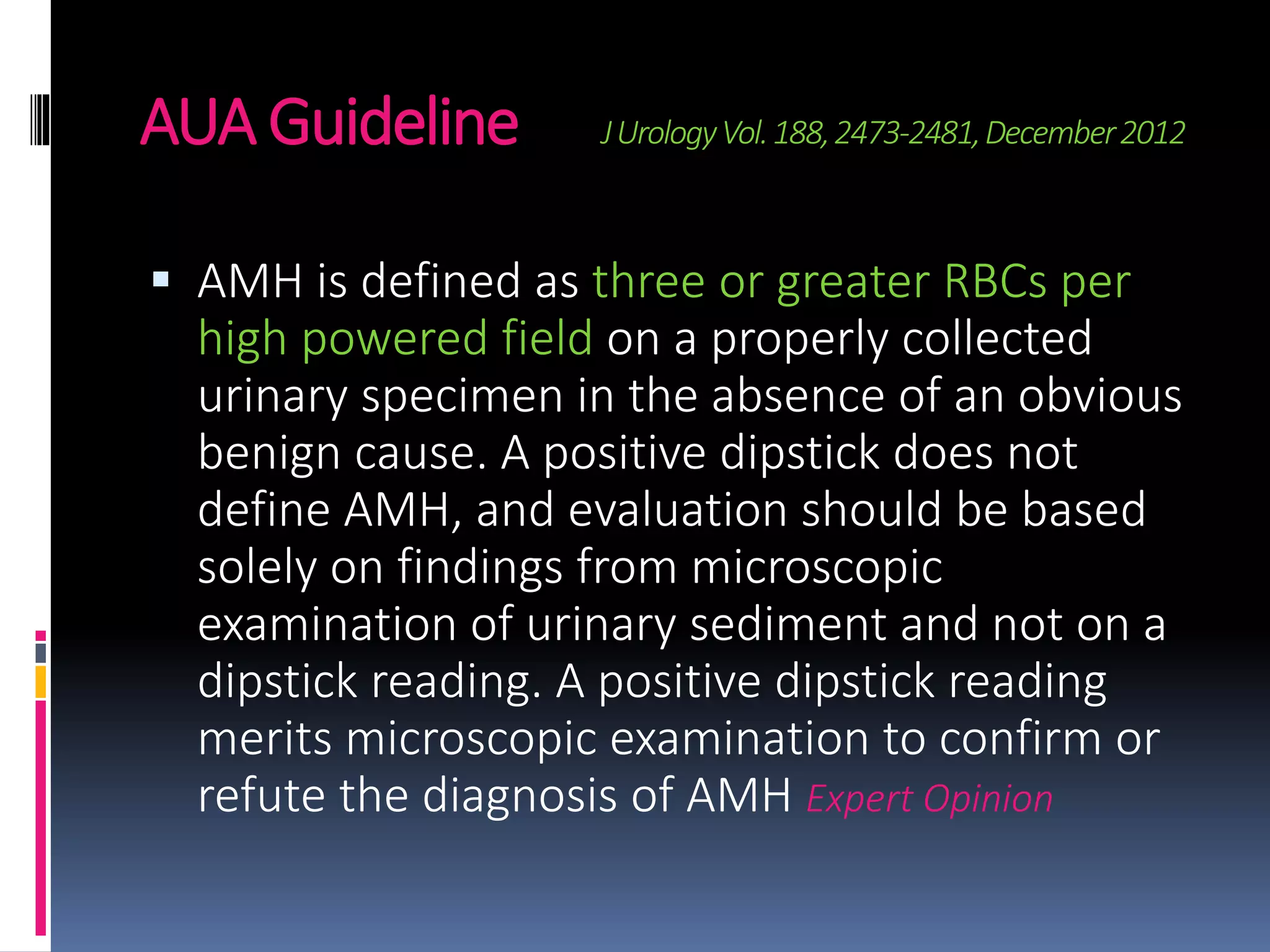 Evaluation of hematuria | PPTX