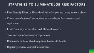 Evaluation of Job Risk Assessment | PPTX