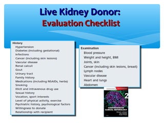 Evaluation of kidney donor | PPT