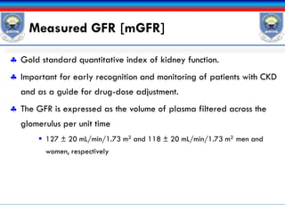 Evaluation of kidney function | PDF