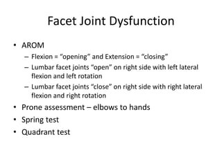 Evaluation of Low Back Pain (Ray).ppt