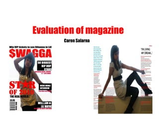 Evaluation of magazine Caren Salarna 