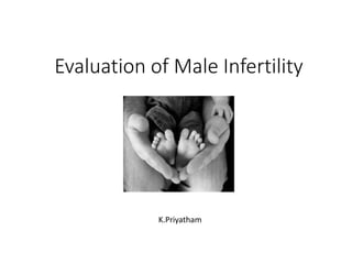 Evaluation of Male Infertility
K.Priyatham
 