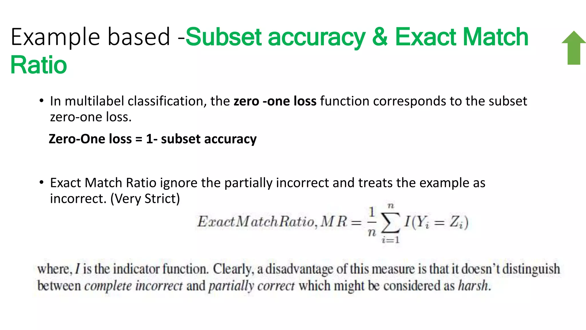 Evaluation of multilabel multi class classification | PPTX