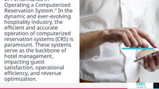 Evaluation of Performance in Operating Computerized Reservation System.pptx