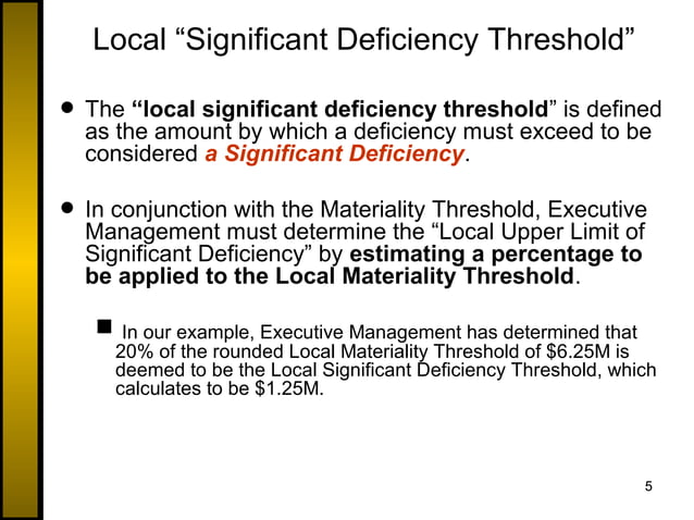 Evaluation of process level control deficiencies 5 20-2016 | PPT