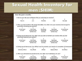 Shim Test Evaluation of sexual function after prostatectomy- SHIM score | PDF