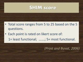 Shim Test Evaluation of sexual function after prostatectomy- SHIM score | PDF