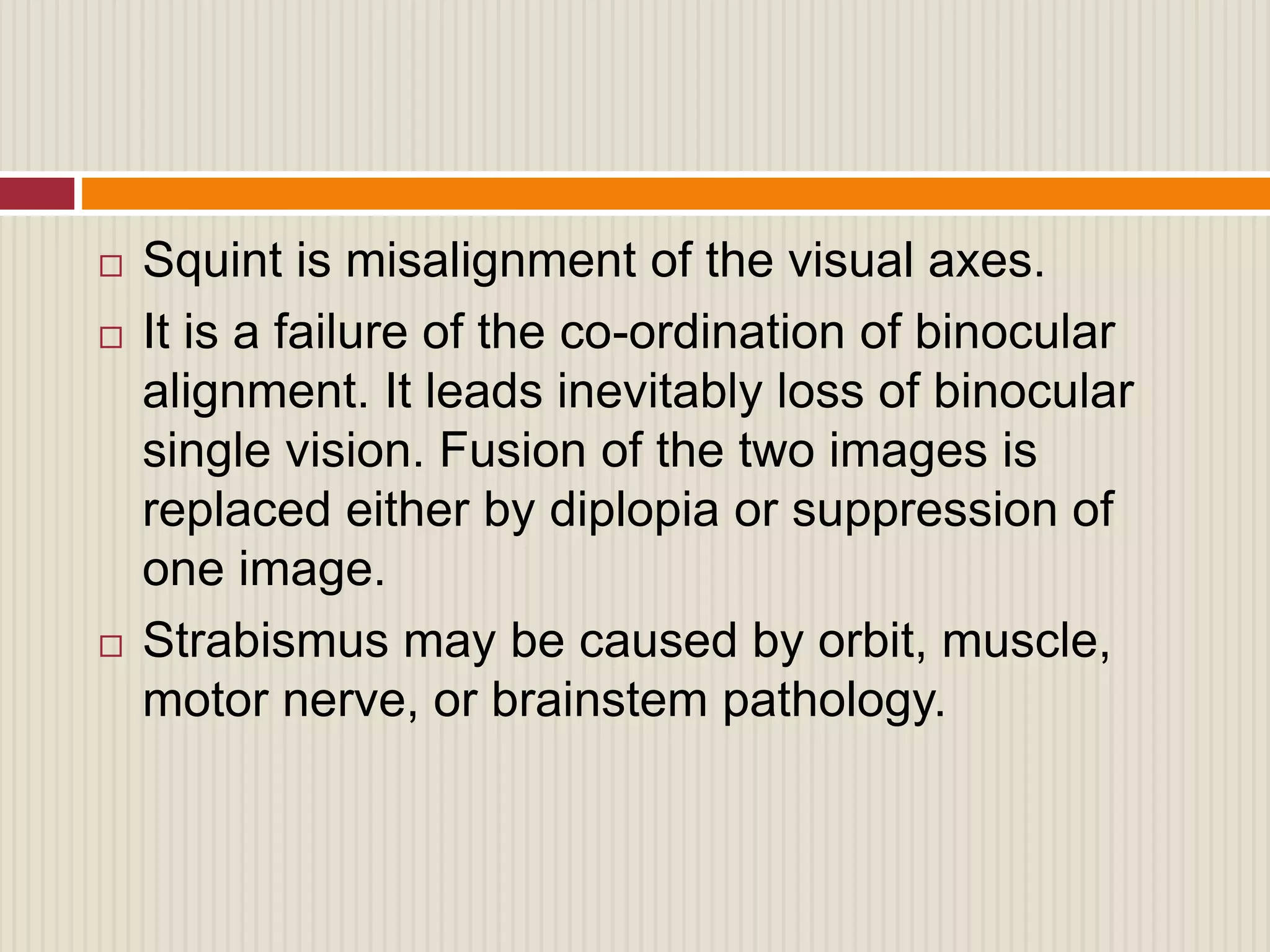 Evaluation of squint PPT