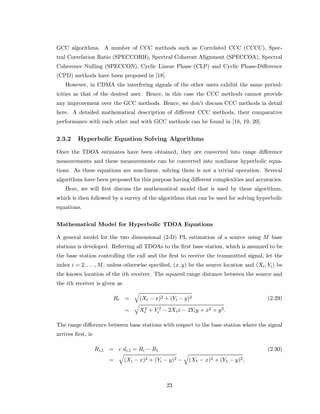 Ccc Algorithms Evaluation of tdoa techniques for position | PDF