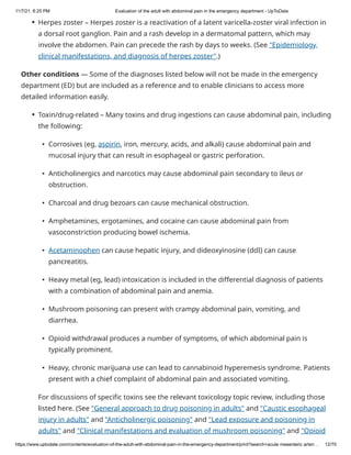 Abdominal pain in the emergency department | PDF