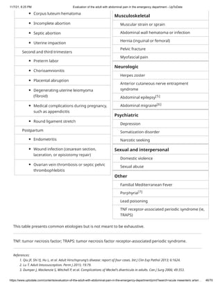 Abdominal pain in the emergency department | PDF