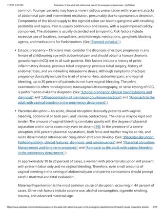 Abdominal pain in the emergency department | PDF
