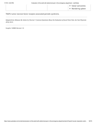 Abdominal pain in the emergency department | PDF