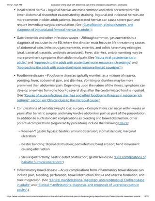 Abdominal pain in the emergency department | PDF
