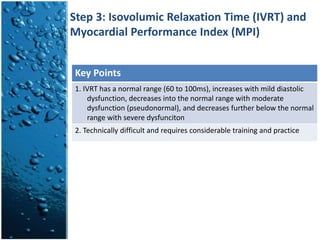 Ivrt Normal Values Evaluation of the patent with diastolic dysfunction bv tam duc | PPTX