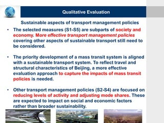 Evaluation of transport management measures for sustainable development ...