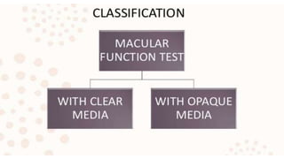 Evaluation of visual function with opaque media | PPTX