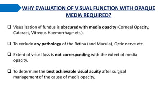 Method 9 Visual Opacity Form.pdf Evaluation of visual function with opaque media | PPTX