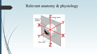 Relevant anatomy & physiology
 