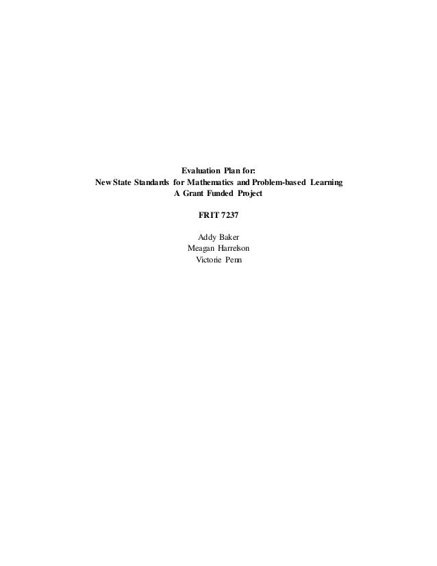FRIT 7237 Program Evaluation Plan