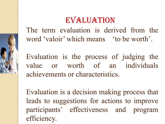 Evaluation ppt