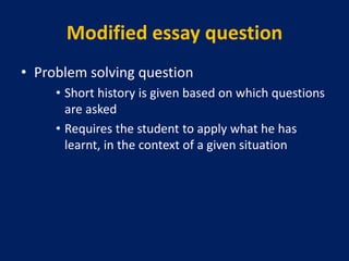 MEU WORKSHOP Evaluation principles and objectives | PPTX